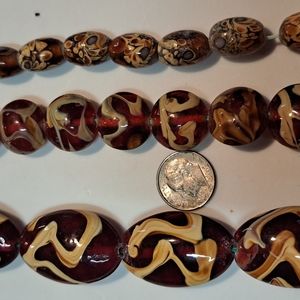 Vintage glass beads for jewelry making